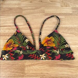 Hurley Floral Tropical Bikini Top